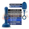 Plug anal con vibracion control inalambrico y carga usb